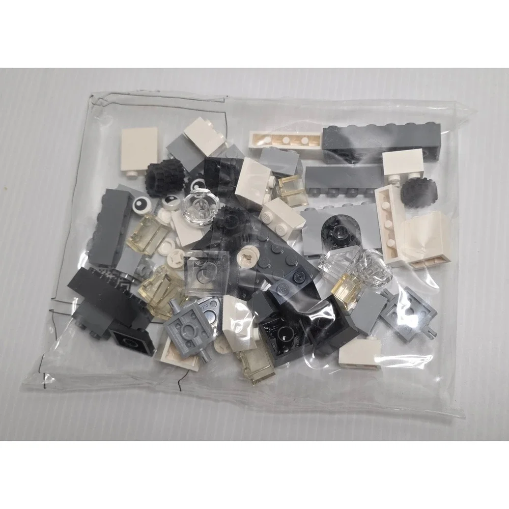 LEGO Creator Sealed Internal Parts Bag Gray White Tires Printed 2012 2.2 oz‎
